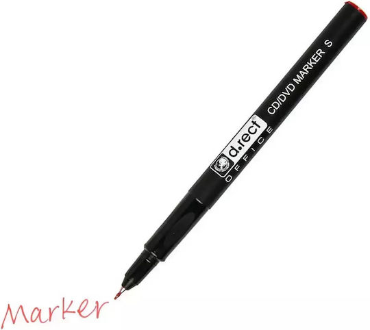 D.rect CD/DVD Marker 1mm Red