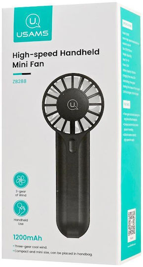 Usams Handheld USB Black Fan ZB288FS01