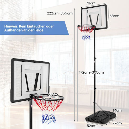 Costway Basketball Hoop with Stand
