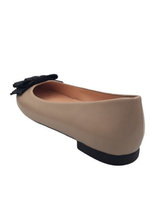 Anatomic Leather Ballerinas Beige