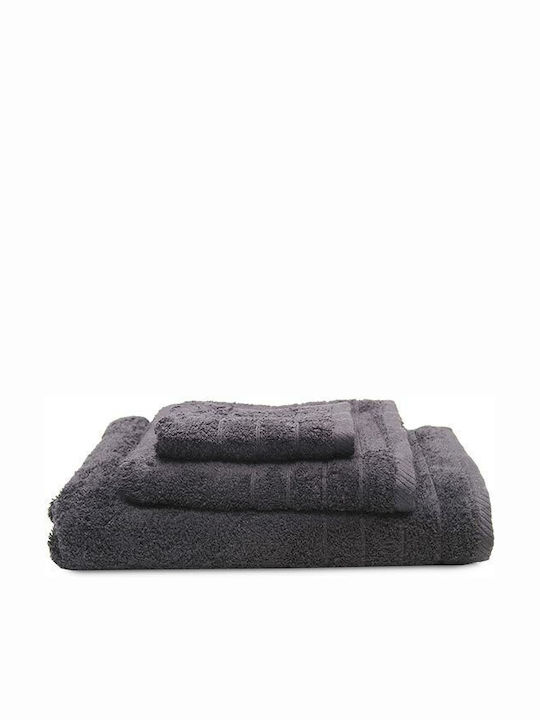 Sunshine Bath Towel Set 3pcs Dory 10 Dark Grey Weight 600gr/m²