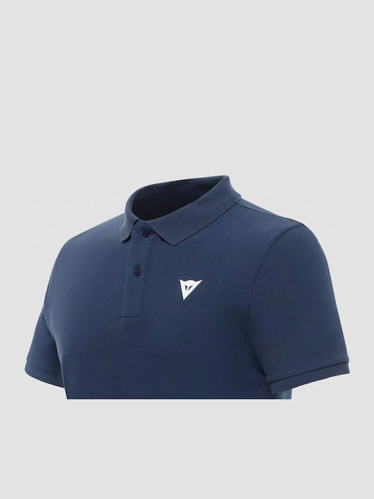 Demon Polo Herrenblusen Kurzarm Insignia Blau