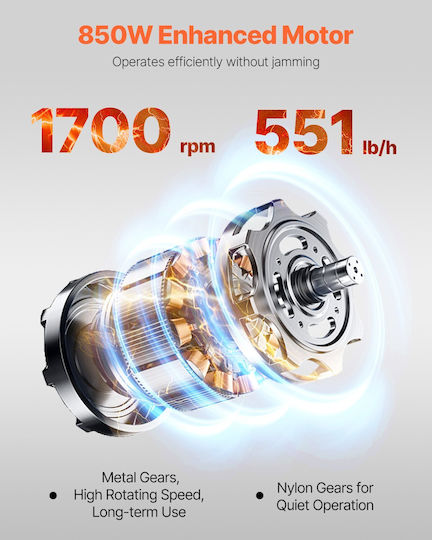Vevor Mașină de măcinat carne 850W Gri