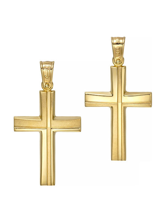 Papoulidis Jewellery Χρυσός Σταυρός 14Κ Διπλής Όψης Papoulidis Jewellery Χρυσός Σταυρός 14Κ Διπλής Όψης
