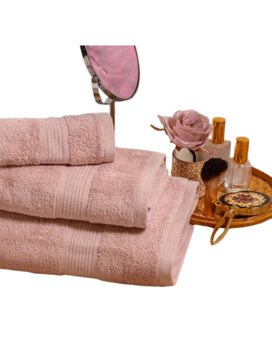 Melinen Bath Towel Set 3pcs Kenzo Pink Weight 450gr/m²