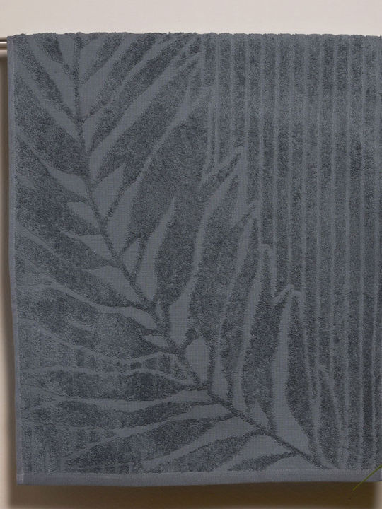 Kentia Hand Towel Stylish Pianta 30x50cm Dark Grey Weight 500gr/m²