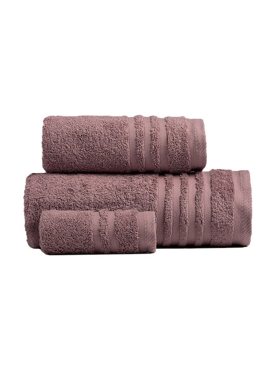 Melinen Hand Towel Premio 30x50cm Grey Lilac Weight 600gr/m²