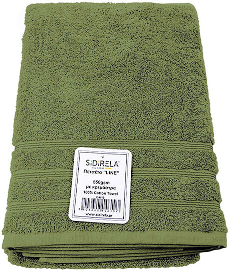Sidirela Προσώπου Line 50x90εκ. Olive Βάρους 550gr/m²