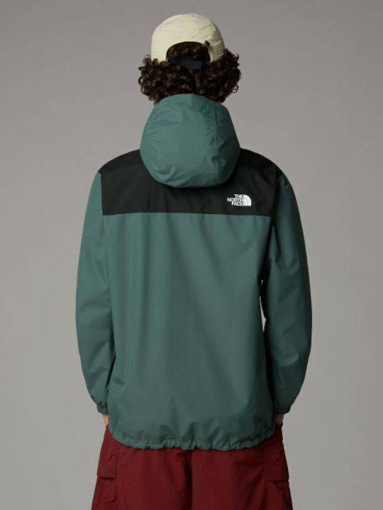 Antora Jacket Waterproof and Windproof Duck Green, Tnf Black