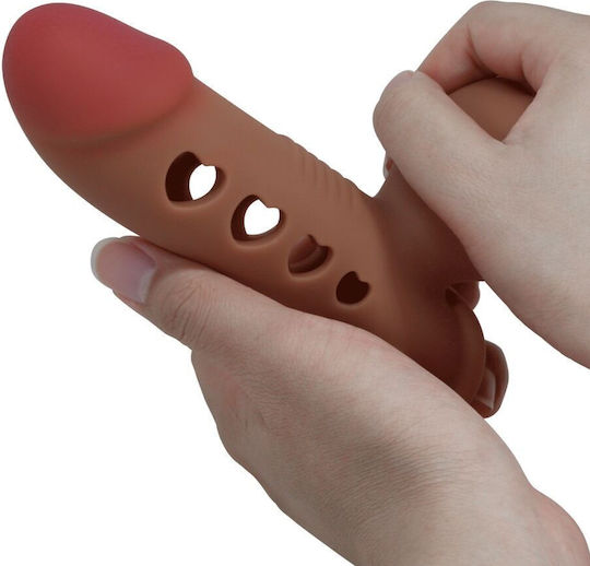 Pretty Love Penis Sleeve Προέκταση Πέους Καφέ
