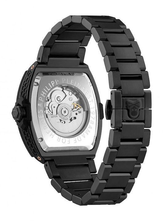 Philipp Plein Skeleton Ρολόι Αυτόματο με Μεταλλικό Μπρασελέ Philipp Plein Skeleton Ρολόι Αυτόματο με Μεταλλικό Μπρασελέ