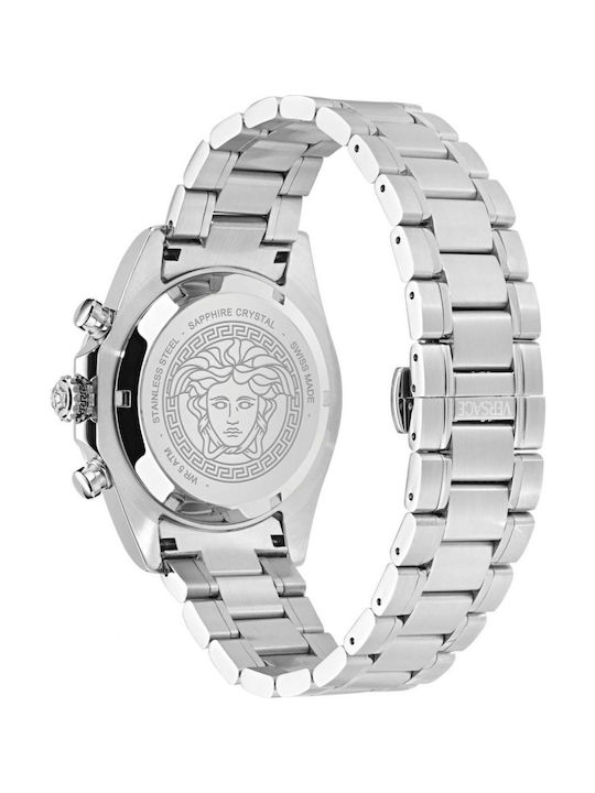 Versace Chrono X Ρολόι Μπαταρίας με Μεταλλικό Μπρασελέ Versace Chrono X Ρολόι Μπαταρίας με Μεταλλικό Μπρασελέ