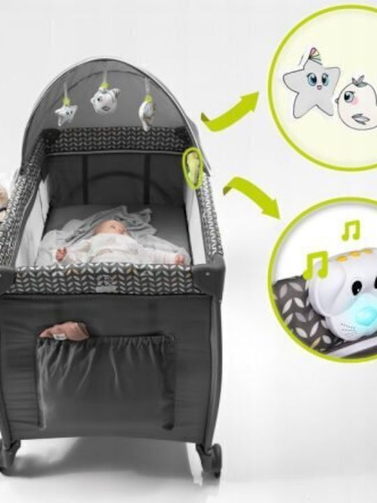 Lionelo Sven Plus Playpen 2 Levels with Changing Table & Mattress Beige Latte 127x65cm