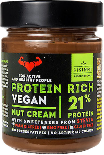 Sisinni Vegan Βούτυρο Ξηρών Καρπών με Έξτρα Πρωτεΐνη Vegan 320gr