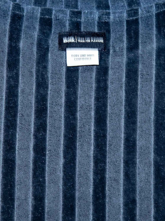 Women's Summer Blouse Cotton Short Sleeve Striped Gray