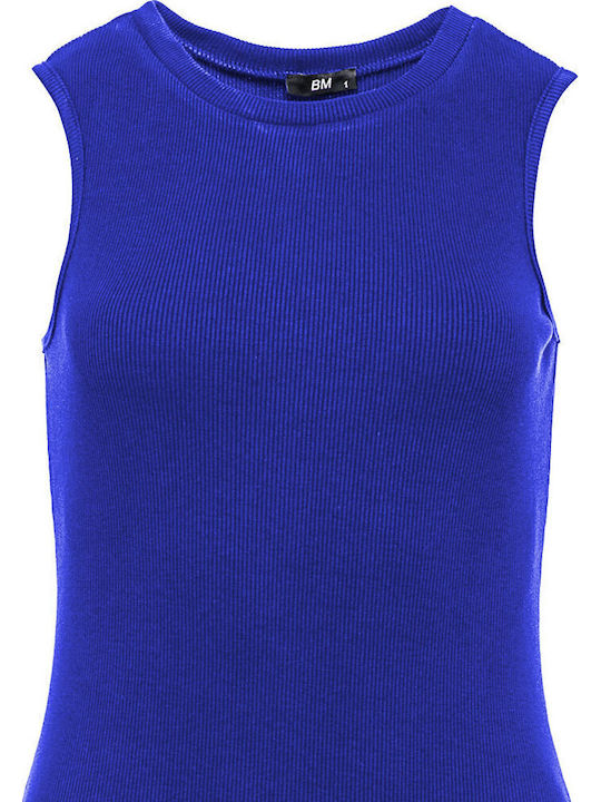 Midi Knitted Blue Dress