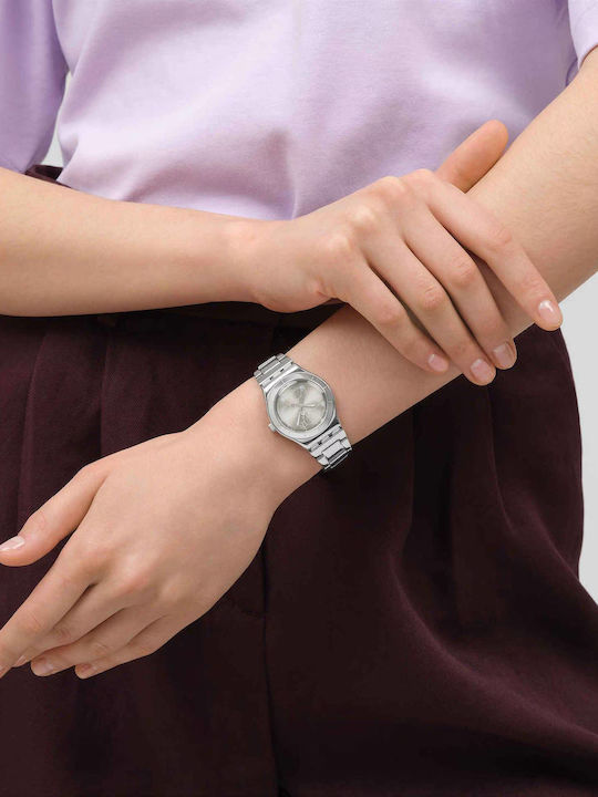 Swatch Swatch Womens Watch 33mm Battery With Silver Steel Bracelet