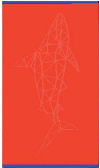 Ocean Beach Towel Cotton Orange 160x86cm.