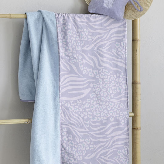 Nima Masia Lilac Cotton Beach Towel 160x90cm