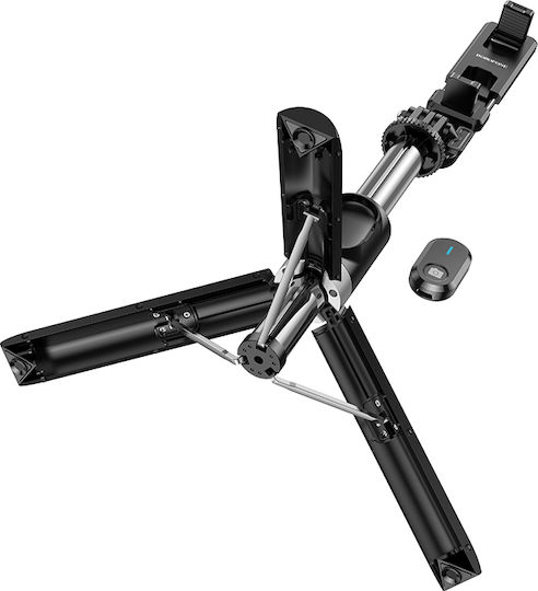 Borofone BY12 Selfie Stick με Bluetooth / Τηλεχειριστήριο Μαύρο