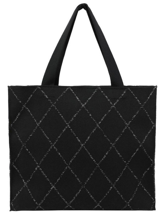 Doca Fabric Beach Bag Black
