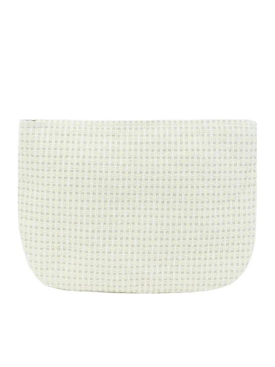 Doca Geantă De Plajă Din Material Textil Cu Geantă De Toaletă Albă