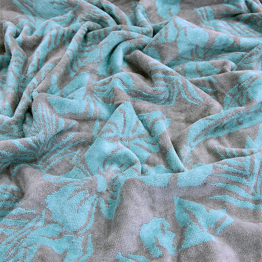 Lino Home Beach Towel Cotton Turquoise 160x86cm.
