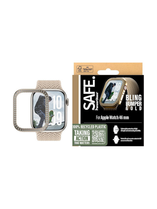 PanzerGlass Θήκη Σιλικόνης σε Χρυσό χρώμα για Apple Watch Series 10, 46mm PanzerGlass Θήκη Σιλικόνης σε Χρυσό χρώμα για Apple Watch Series 10, 46mm