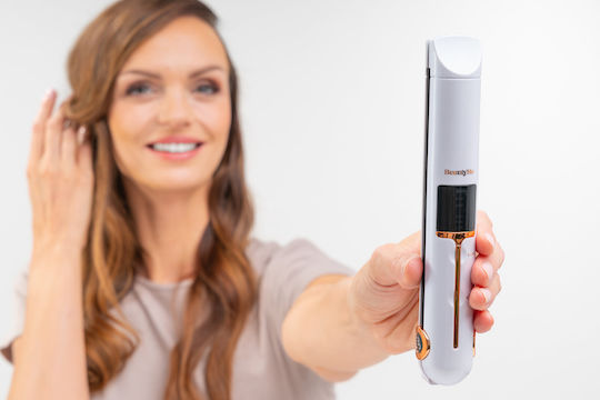 Beautyme Hs706w Πρέσα Μαλλιών με Ατμό και Κεραμικές Πλάκες Ionic