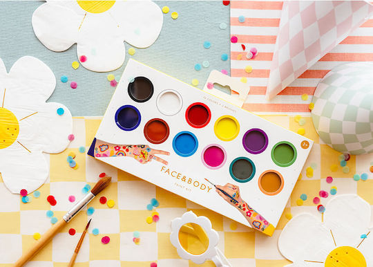 Carnival Face Painting Green 12pcs