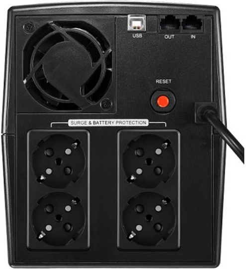 CyberPower UT1500EG UPS Line-Interactive 1500VA 900W με 4 Schuko Πρίζες