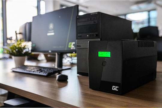 Green Cell Power Proof UPS Line-Interactive 1000VA 600W με 2 Schuko Πρίζες