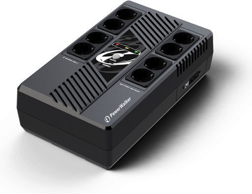 Powerwalker VI 1000 MS UPS Line-Interactive 1000VA 600W με 8 Schuko Πρίζες