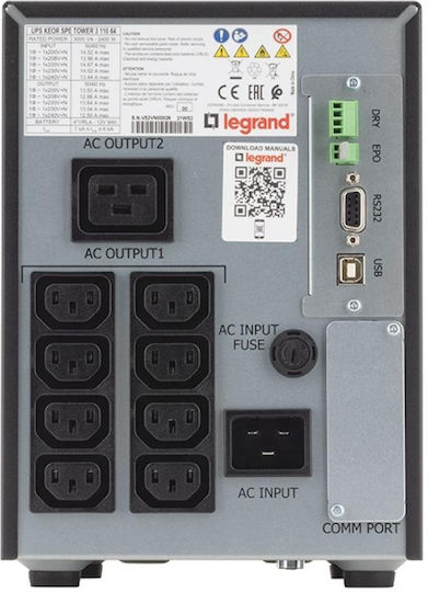 Legrand Keor SPE UPS Line-Interactive 3000VA 2400W με 9 IEC Πρίζες