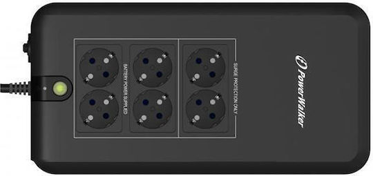 Powerwalker VFD 800 APFC UPS Off-Line 800VA 420W with 6 Schuko Power Plugs