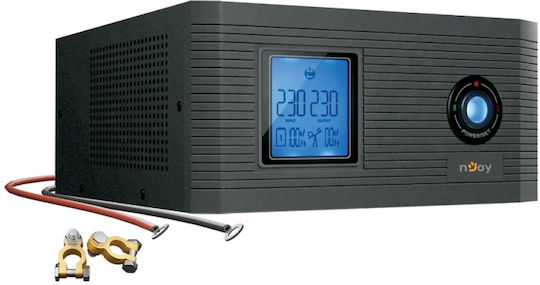 NJOY Aira 600 UPS Line-Interactive 600VA 500W με 2 Schuko Πρίζες