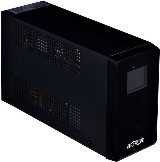 Energenie EG-UPS-031 UPS Line-Interactive 650VA 390W με 2 Schuko Πρίζες