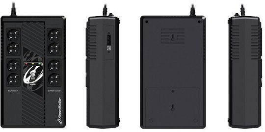 Powerwalker VI 800 MS UPS Line-Interactive 800VA 480W με 8 Schuko Πρίζες