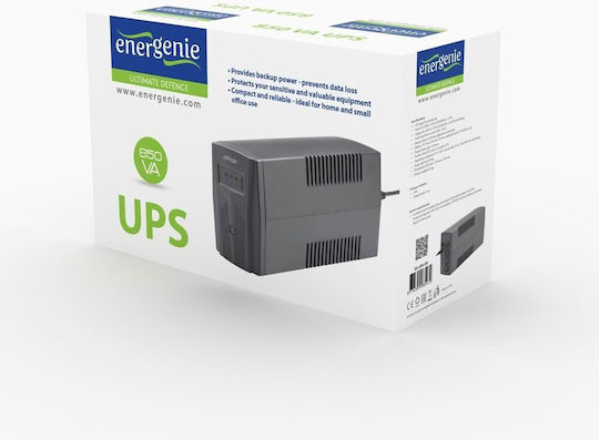 Energenie Basic 850 UPS Line-Interactive 850VA 510W με 2 Schuko Πρίζες