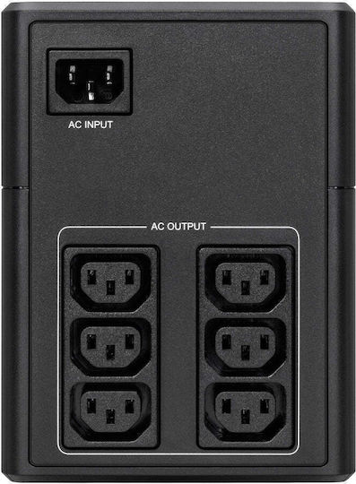 Eaton 5E Gen2 1600 USB UPS Line-Interactive 1600VA 900W με 6 IEC Πρίζες