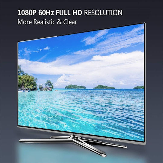 Techly Μετατροπέας DisplayPort male σε HDMI female Λευκό 1τμχ IADAP DP-HDMIFP