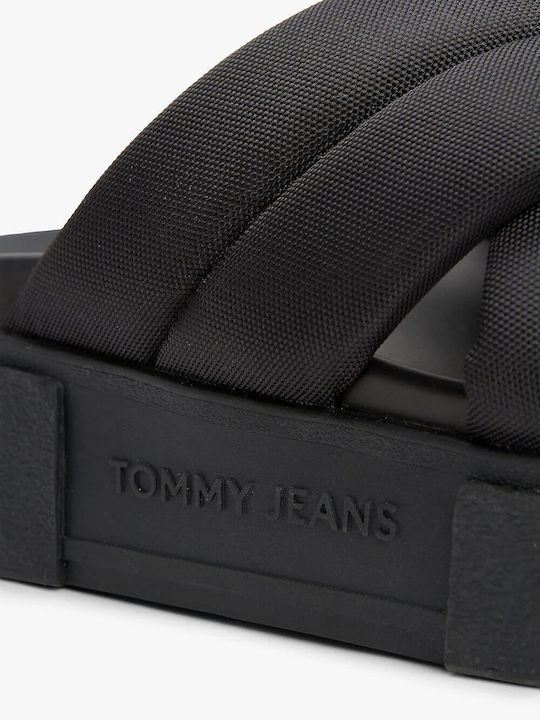 Women's Flat Sandals in Black Color