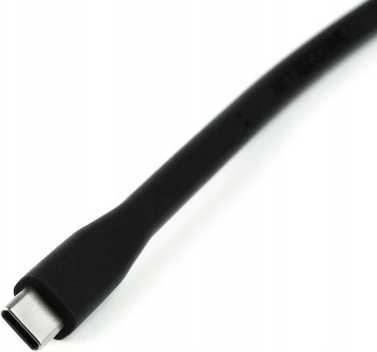 NiteCore Flexible Flat USB 2.0 Cable USB-C male - USB-C Μαύρο 0.2m 9060060251