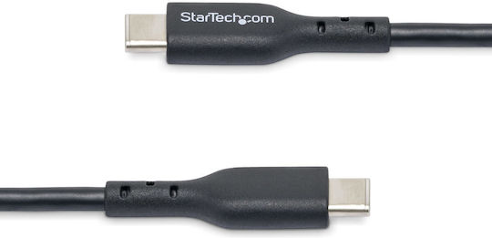 StarTech USB 2.0 Cable USB-C male - USB-C 60W PD Μαύρο 1m USB2CC1MNC