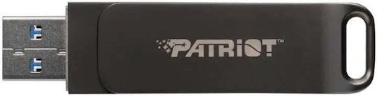 Patriot Rage 32GB USB 3.2 Stick με σύνδεση USB-A & USB-C Μαύρο