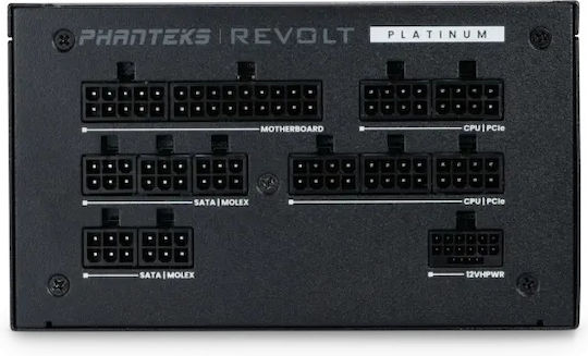 Phanteks PH-P1000PR 1000W Negru Sursă de Alimentare Calculator Complet modular 80 Plus Platinum