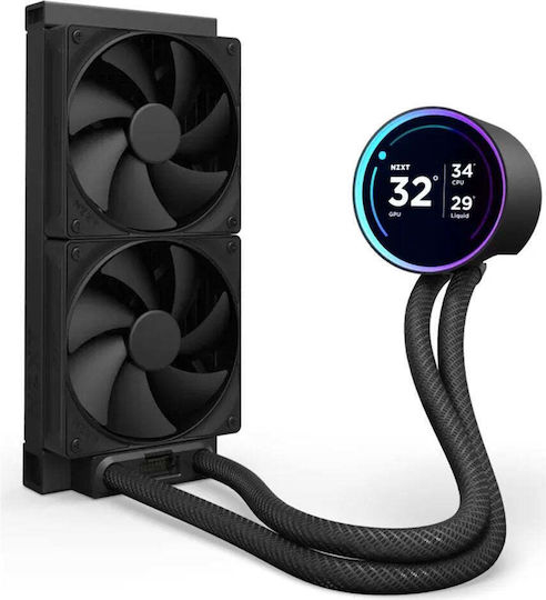 NZXT Kraken Elite 240 v2 Water Cooling AIO CPU with 2 120mm Fans