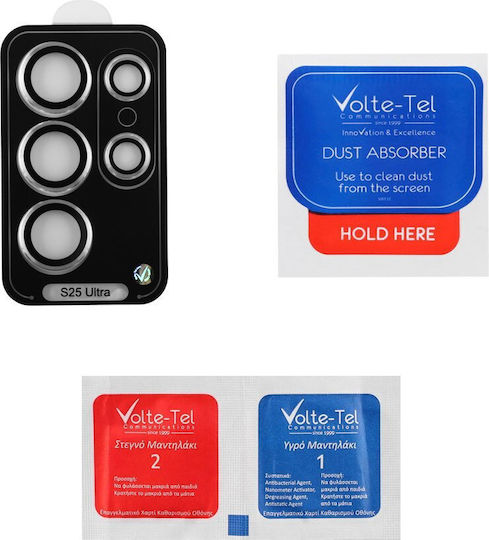 Volte-Tel Premium Easy Application Camera Protection Tempered Glass Silver for the Samsung S25 Ultra 5G