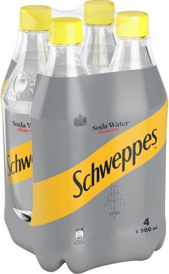 Schweppes Soda mit Kohlensäure in Flasche 24861 500ml