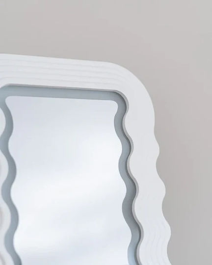 Flamingueo Makeup Mirror Wall with Light 3x3cm White